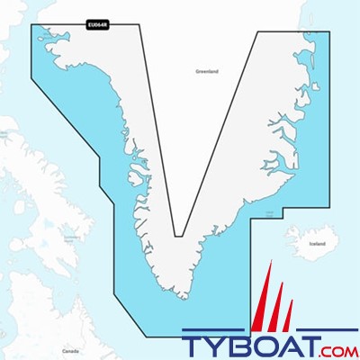 Carte marine Garmin Navionics+ NSEU064R - Greenland - Couverture Régular