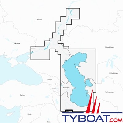 Carte marine Garmin Navionics+ NSEU069R - Caspian Sea & Lower Volga River - Couverture Régular