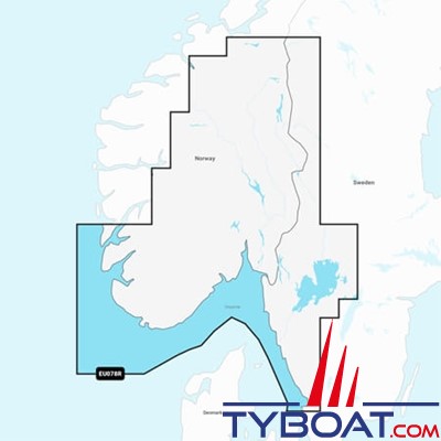 Carte marine Garmin Navionics+ NSEU078R - Oslo, Skagerrak & Haugesund - Couverture Régular