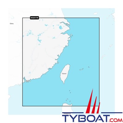 Carte marine Garmin Navionics Vision+ NVAE019R - Taiwan - Couverture Régular