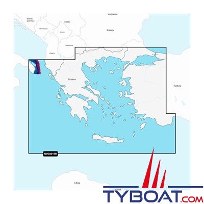 Carte marine Garmin Navionics Vision+ NVEU015R - Aegean Sea, Sea of Marmara - Couverture Régular