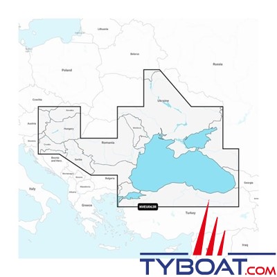 Carte marine Garmin Navionics Vision+ NVEU063R - Black Sea & Azov Sea - Couverture Régular