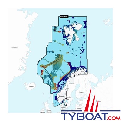 Carte marine Garmin Navionics Vision+ NVEU649L - Norway - Couverture Large