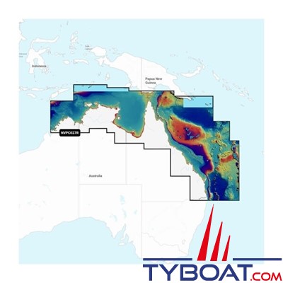 Carte marine Garmin Navionics Vision+ NVPC027R - Australia, Northeast - Couverture Régular