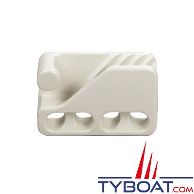 Clamcleat - CL234W Taquet mobile à trou polyamide blanc pour cordage Ø 6 à 12 mm