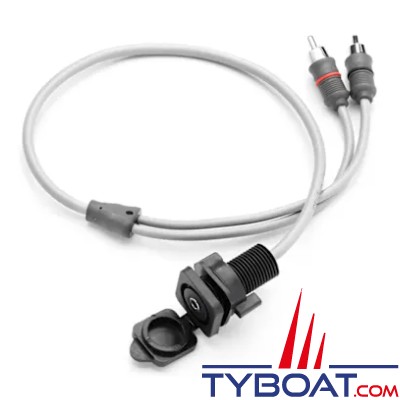 Clarion - CMC-3.5MM-PNL, Câble audio prise Jack, 3,5mm, pour montage encastré