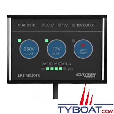 Clayton Power - Commande déportée coffret énergie - câble 6 mètres - RL1802