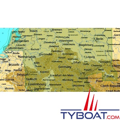 C-MAP - Carte 4D Local format SD micro SD - EN-D080 Germany Inland