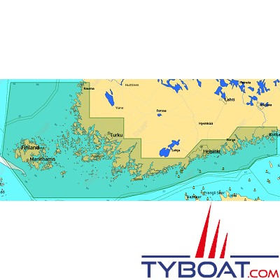 C-MAP - Carte 4D Local format SD micro SD - EN-D309 Gulf of Finland West