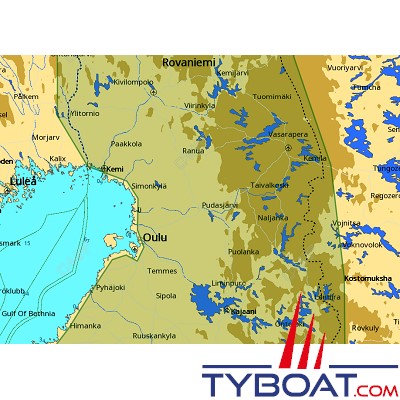 C-MAP - Carte 4D Local format SD micro SD - EN-D325 Finland Lakes