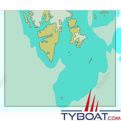 C-MAP - Carte 4D Local format SD micro SD - EN-D598 Norway Svalbard Island