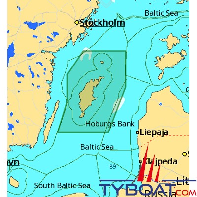 C-MAP - Carte 4D Local format SD micro SD - EN-D615 Gotland