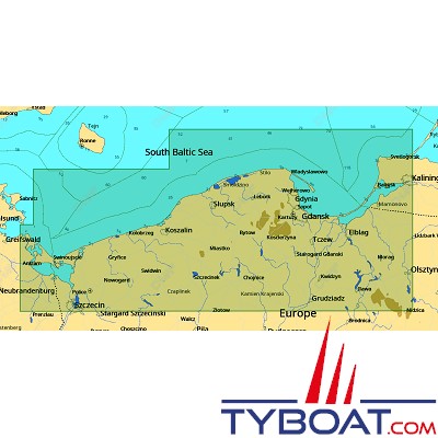 C-MAP - Carte 4D Local format SD micro SD - EN-D803 Polish Coast