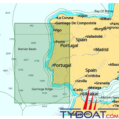 C-MAP - Carte 4D Local format SD micro SD - EW-D135 Portugal Coast