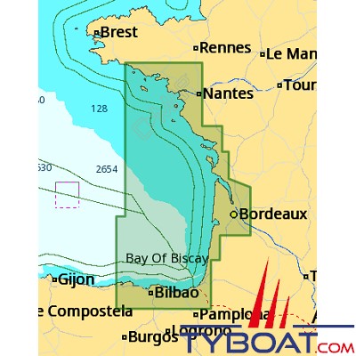 C-MAP - Carte 4D Local format SD micro SD - EW-D315 France Santander to Brigneau