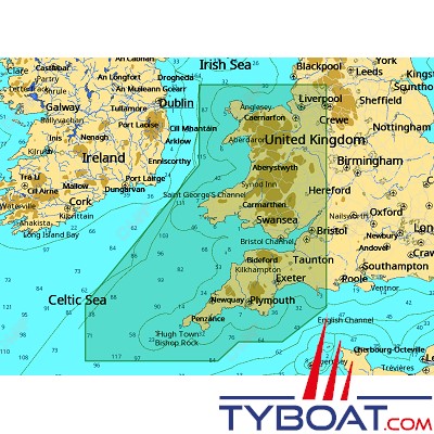 C-MAP - Carte 4D Local format SD micro SD - EW-D321 United Kingdom Liverpool to Weymouth