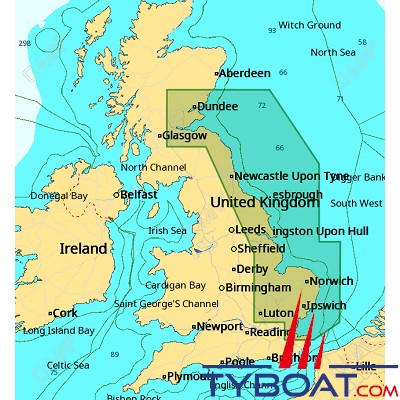 C-MAP - Carte 4D Local format SD micro SD - EW-D326 United Kingdom Montrose to Ramsgate