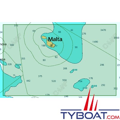 C-MAP - Carte Local Max format SD micro SD - EM-M107 Malta