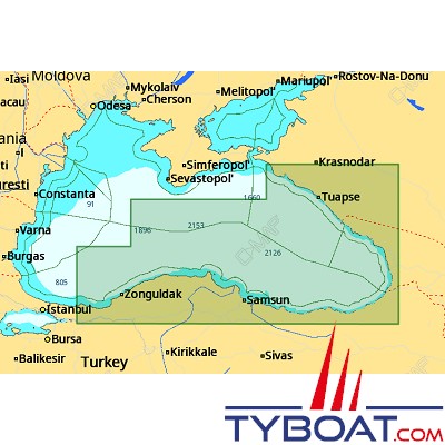 C-MAP - Carte Local Max format SD micro SD - EM-M122 Southerm part of Black Sea