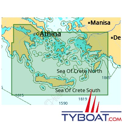 C-MAP - Carte Local Max format SD micro SD - EM-M130 South Aegean sea