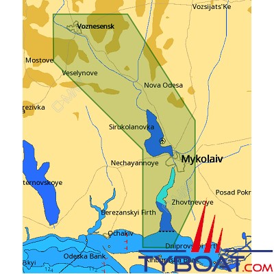 C-MAP - Carte Local Max format SD micro SD - EM-M154 Ukraine Pivdennyi Buh River