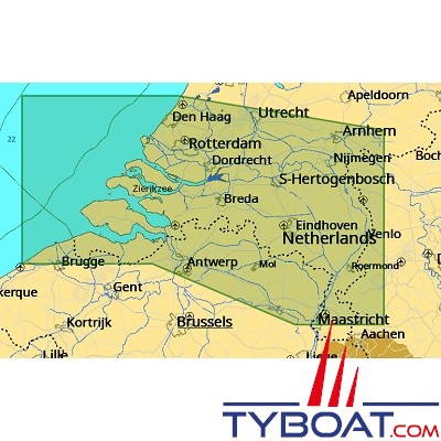 C-MAP - Carte Local Max format SD micro SD - EN-M061 Netherlands s. : Katwijk to Oostende  