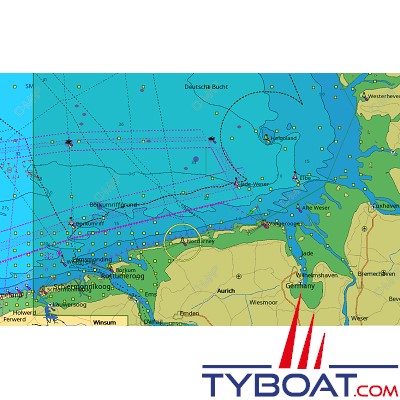 C-MAP - Carte Local Max format SD micro SD - EN-M162 Eemshaven to Sylt