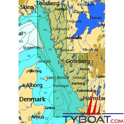 C-MAP - Carte Local Max format SD micro SD - EN-M271 Hoganas to Fredrikstad