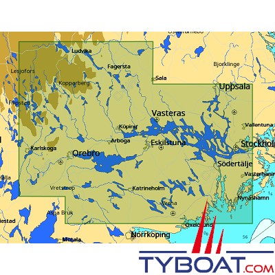C-MAP - Carte Local Max format SD micro SD - EN-M268 Stockholm to Orebro