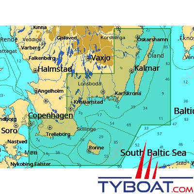 C-MAP - Carte Local Max format SD micro SD - EN-M270 Figeholm to Malmo