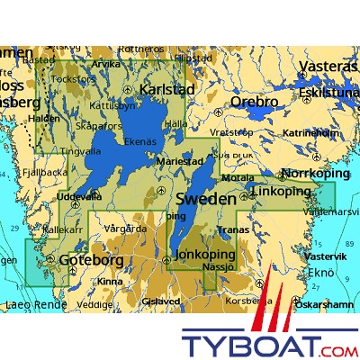 C-MAP - Carte Local Max format SD micro SD - EN-M272 Slatbaken to Goteborg