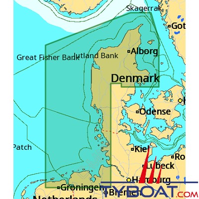 C-MAP - Carte Local Max format SD micro SD - EN-M274 Vedersoe to Aarhus