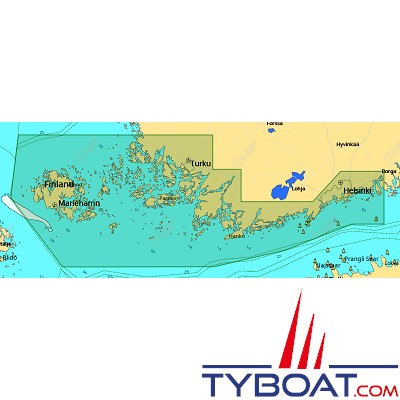 C-MAP - Carte Local Max format SD micro SD - EN-M309 Gulf of Finland, West