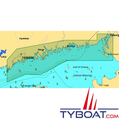 C-MAP - Carte Local Max format SD micro SD - EN-M310 Gulf of Finland, Central