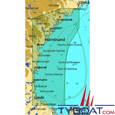 C-MAP - Carte Local Max format SD micro SD - EN-M341 Oerskaer to Hoernefors