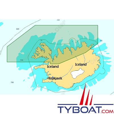 C-MAP - Carte Local Max format SD micro SD - EN-M410 Westfjord, North East and South West