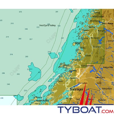 C-MAP - Carte Local Max format SD micro SD - EN-M594 Norway Smoela to Glomfjorden