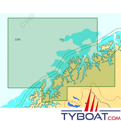 C-MAP - Carte Local Max format SD micro SD - EN-M596 Norway Lavangsfjorden to Bukta