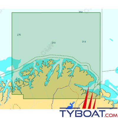 C-MAP - Carte Local Max format SD micro SD - EN-M597 Norway Bukta to Pechenga