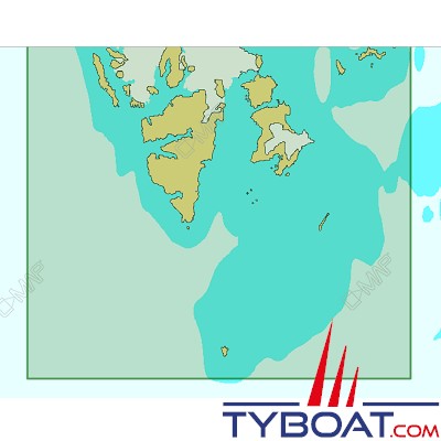 C-MAP - Carte Local Max format SD micro SD - EN-M598 Svalbard Islands