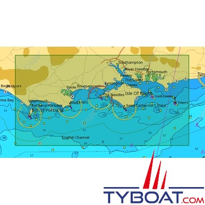 C-MAP - Carte Local Max format SD micro SD - EW-M018 United kingdom English Channel Central