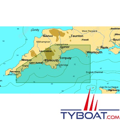 C-MAP - Carte Local Max format SD micro SD - EW-M019 United kingdom English Channel Western