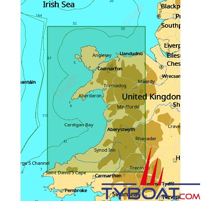 C-MAP - Carte Local Max format SD micro SD - EW-M021 United kingdom Cardigan Bay