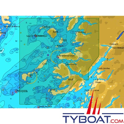 C-MAP - Carte Local Max format SD micro SD - EW-M026 United Kingdom Mull to Loch Nevis