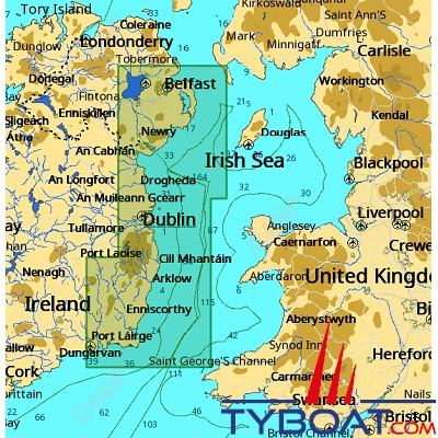 C-MAP - Carte Local Max format SD micro SD - EW-M028 Ireland Stranford Lough to Saltee