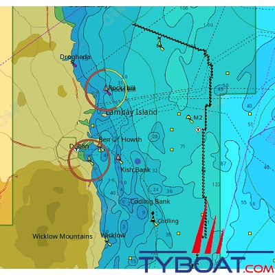 C-MAP - Carte Local Max format SD micro SD - EW-M028 Ireland Stranford Lough to Saltee