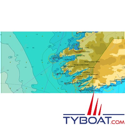 C-MAP - Carte Local Max format SD micro SD - EW-M030 Ireland Mizen Head to Limerick