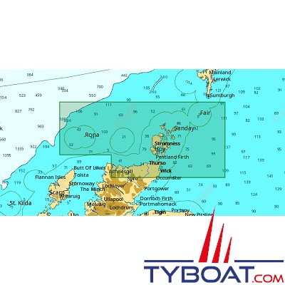 C-MAP - Carte Local Max format SD micro SD - EW-M042 United Kingdom Orkney Islands