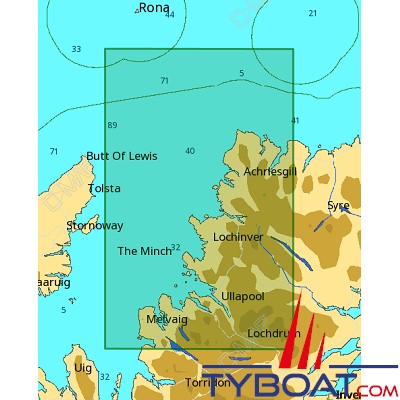 C-MAP - Carte Local Max format SD micro SD - EW-M044 United Kingdom Scotland North West Coast