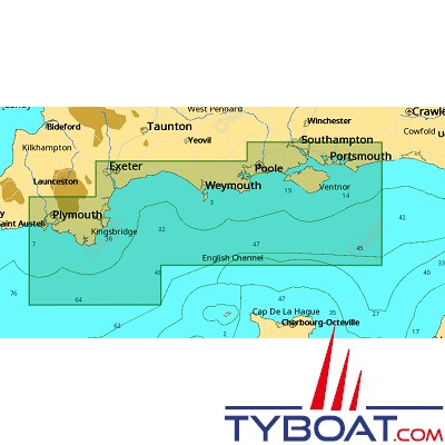 C-MAP - Carte Local Max format SD micro SD - EW-M050 United Kingdom Dartmouth to Southampton